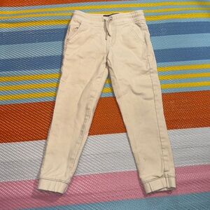 Denim&Co Cream Jogger Pants Boys Kids Size 6